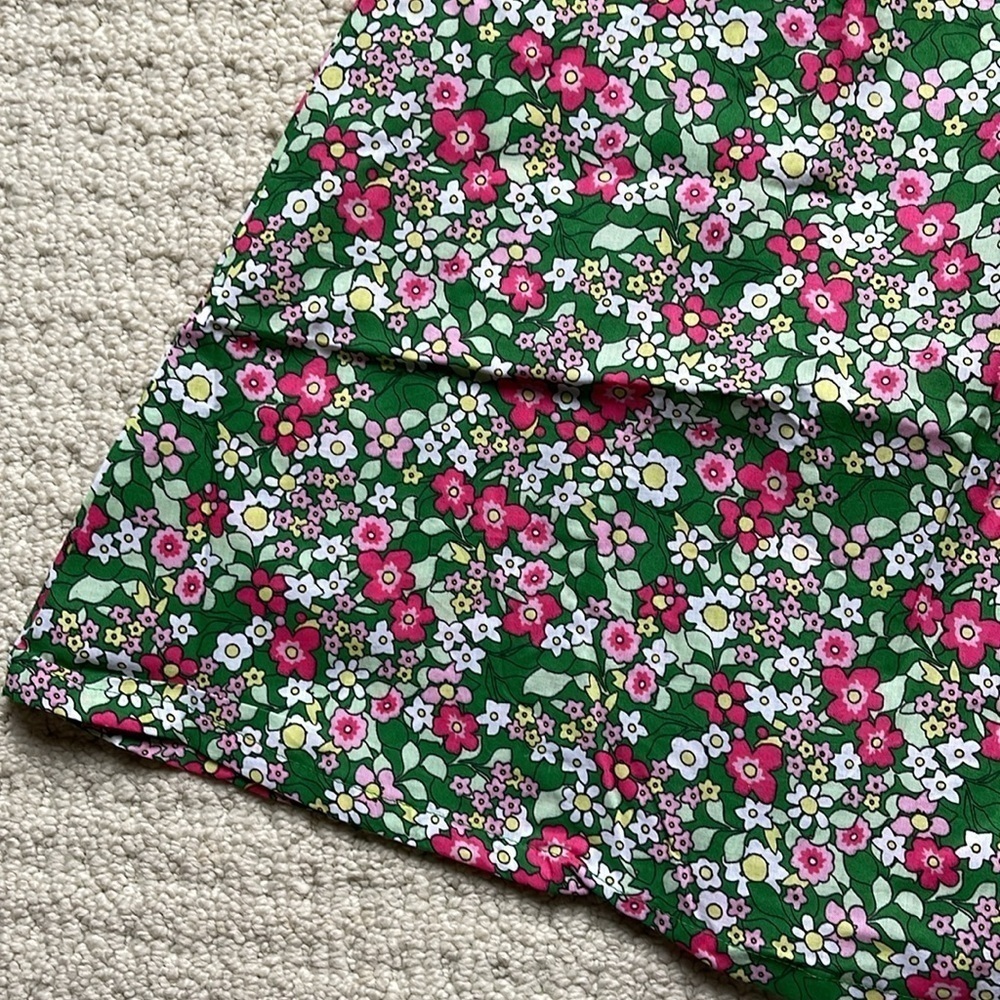 La Vie en Rose Aqua NWT Sleeveless Floral Babydoll Dress Size Small NEW - Picture 5 of 12